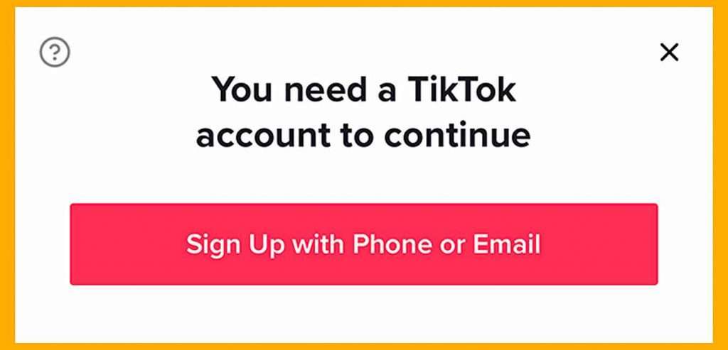 Create a TikTok account talku talku 1