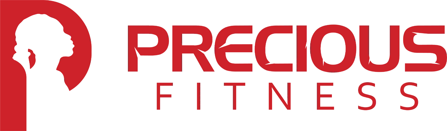 Precious Fitness logo horizontal red 2